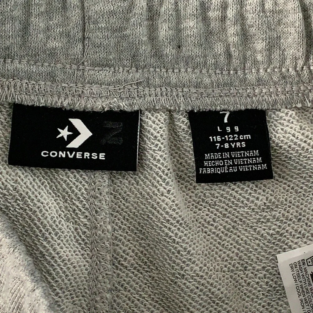 Converse Boys Size 7 Heather Gray Pull On Shorts NWT